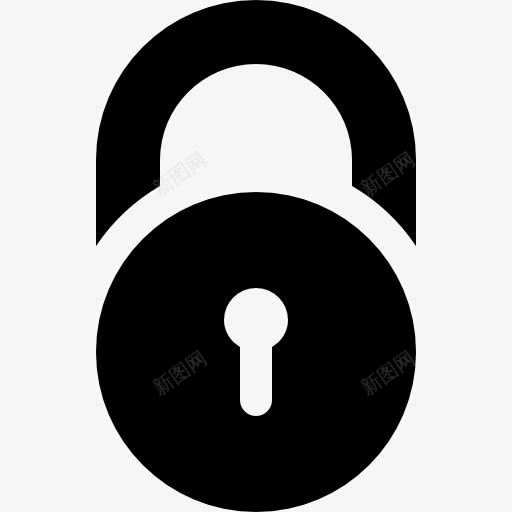挂锁封闭圆形圆形图标png_新图网 https://ixintu.com 保护 圆形 安全 工具 工具和用具 形状圆图案图标 挂锁 接口 符号 锁 锁定
