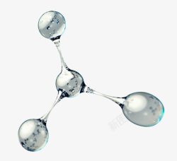 基因解析图水珠基因元素小气泡水珠高清图片