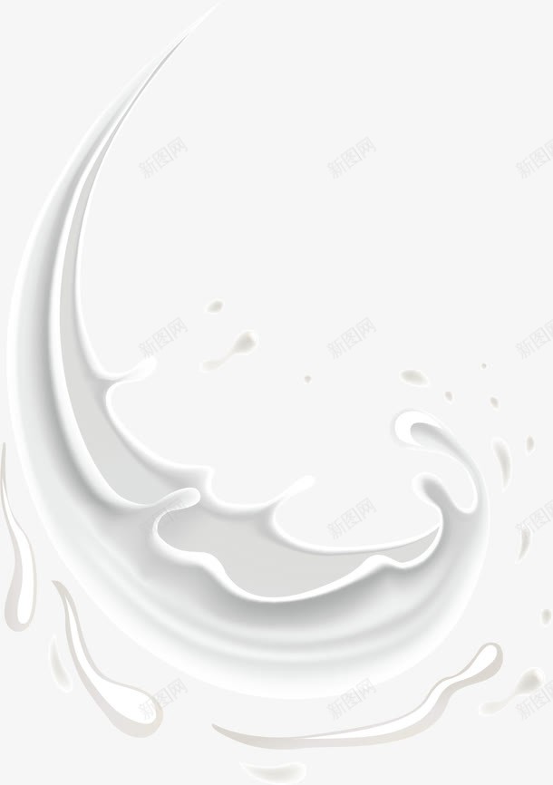 动感飞溅牛奶png免抠素材_新图网 https://ixintu.com 动感 液体 溅射牛奶 牛奶 牛奶飞溅