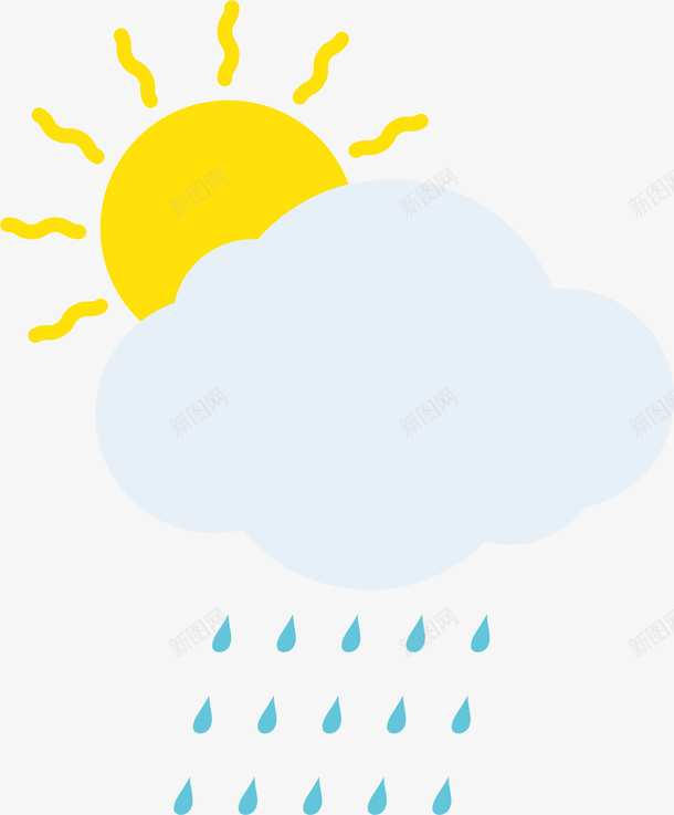 多云降雨矢量图eps免抠素材_新图网 https://ixintu.com 下大雨 下暴雨 下雨 下雨天气 多云 大雨倾盆 矢量图