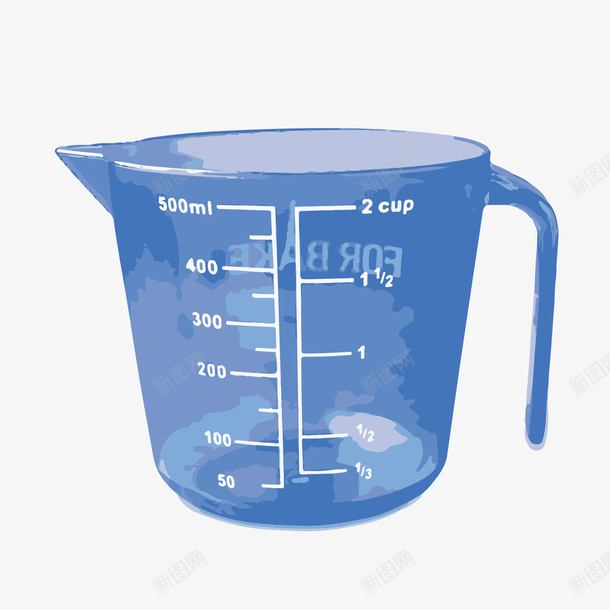 手绘蓝色杯子矢量图ai免抠素材_新图网 https://ixintu.com 卡通杯子 塑料量杯 平面设计 手绘杯子 杯子设计 矢量杯子 蓝色 矢量图