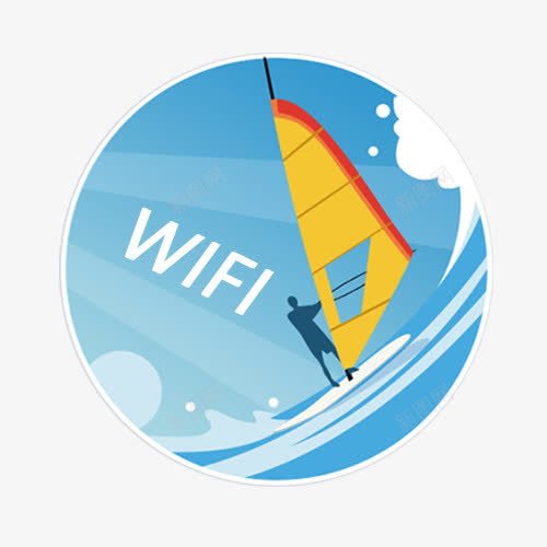 免费上网WiFi标志图png免抠素材_新图网 https://ixintu.com 上网标签 免费上网 冲浪