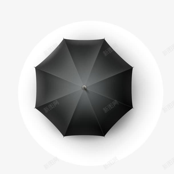 黑色伞面遮阳伞png免抠素材_新图网 https://ixintu.com 伞面 俯视图 遮阳伞 遮阳蓬 雨伞伞面 黑色