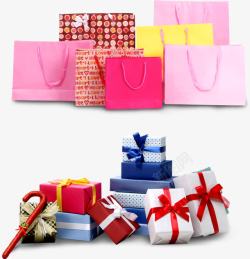 购物袋和礼物素材