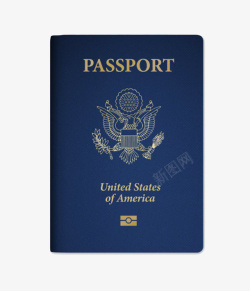 美国国籍蓝色美国护照实物高清图片