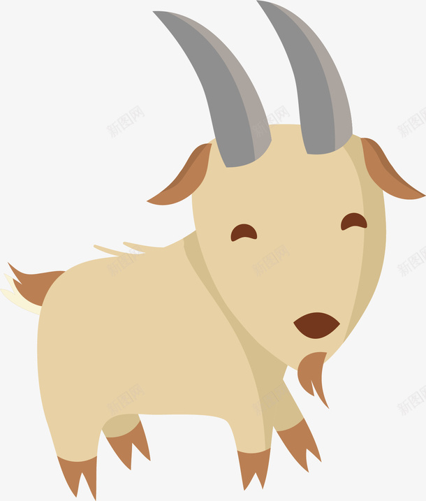 com 动物 动物插画 卡通 卡通动物 可爱动物 奔跑的羊 小动物 山羊
