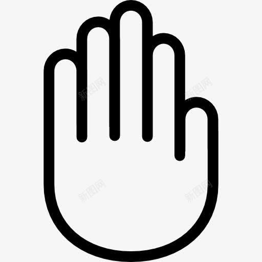 一方面显示手掌轮廓图标png_新图网 https://ixintu.com 一方面观 手 手势 手掌 手掌轮廓 手的轮廓