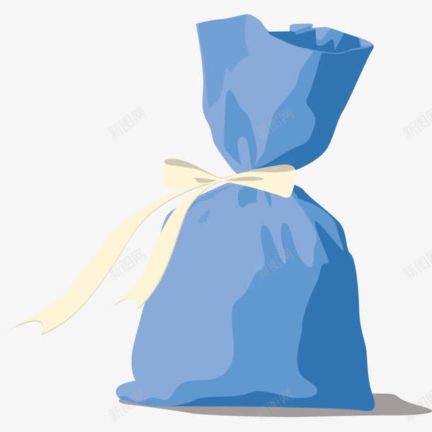 蓝色袋子png免抠素材_新图网 https://ixintu.com 包装袋 布袋 手绘布袋 蓝色 蓝色布袋 蓝色袋子 袋子
