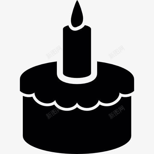 蛋糕和蜡烛图标png_新图网 https://ixintu.com 生日蛋糕 生日蜡烛 糕点 面包 食品