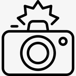 数码相机照片相机闪光灯图标高清图片