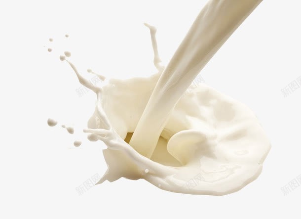 冲牛奶溅出的奶滴png免抠素材_新图网 https://ixintu.com 奶牛 广告设计 牛奶 白色 营养