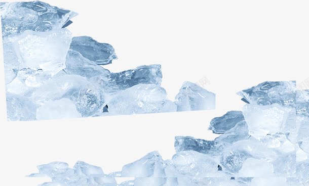 蓝色冰块png免抠素材_新图网 https://ixintu.com 冰块 结冰 蓝色