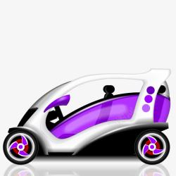 概念感紫色汽车矢量图高清图片