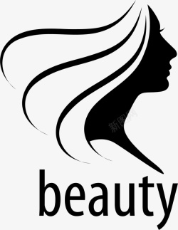 美容黑色黑色的美容logo图标高清图片