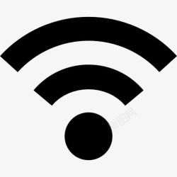 WiFi强度WiFi低信号的符号图标高清图片