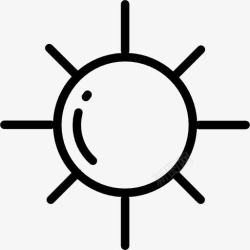 天气UI设计太阳图标高清图片