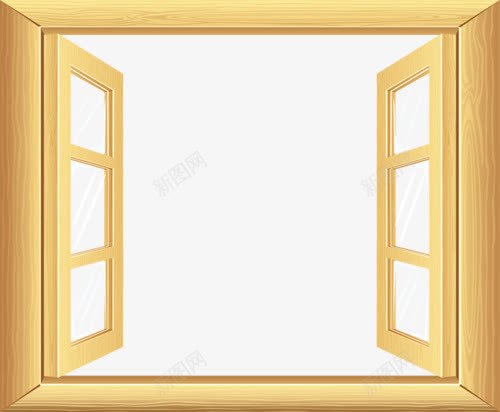 木质窗户png免抠素材_新图网 https://ixintu.com 木质 窗台 窗户 门窗