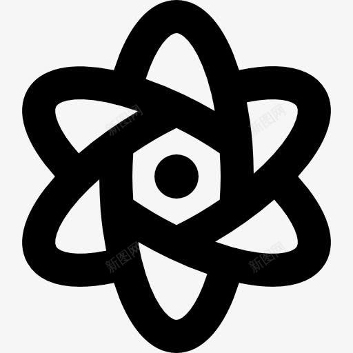 花的形状像一个原子六边形中心图标png_新图网 https://ixintu.com 中心花 六角形 六边形 原子 只是图标 形状
