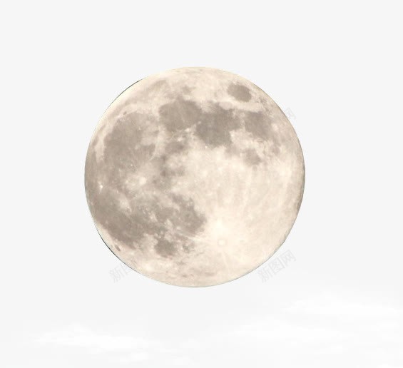 一轮圆月png免抠素材_新图网 https://ixintu.com png图片 云 明月 月 月亮
