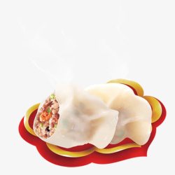 肉饺香菇牛肉蒸饺高清图片