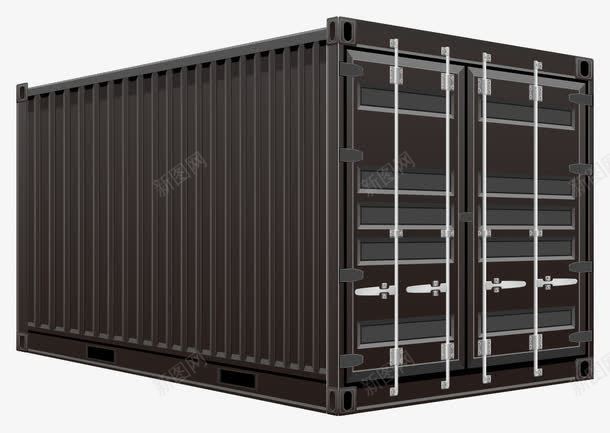 货物集装箱png免抠素材_新图网 https://ixintu.com 免费png 装货物 集装箱 黑色集装箱