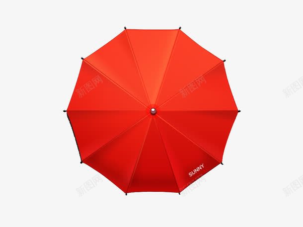 红色的伞顶png免抠素材_新图网 https://ixintu.com 圆形 多边形 红色 雨伞 雨天