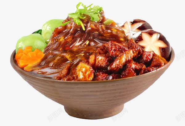 酸辣肉块粉png免抠素材_新图网 https://ixintu.com 粉 食物 鸡肉块