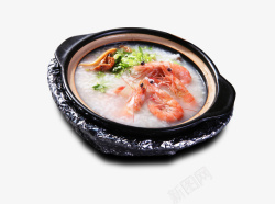 螃蟹粥海鲜砂锅粥美味餐饮食品高清图片