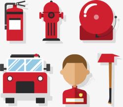 卡通消防栓消防救援图标高清图片
