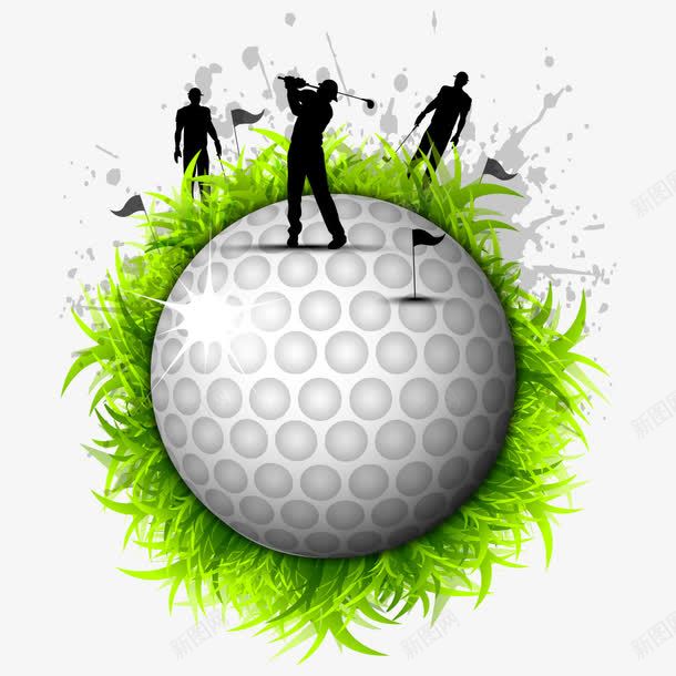高尔夫png免抠素材_新图网 https://ixintu.com 人物 体育 打球 插画 运动 高尔夫 高尔夫球