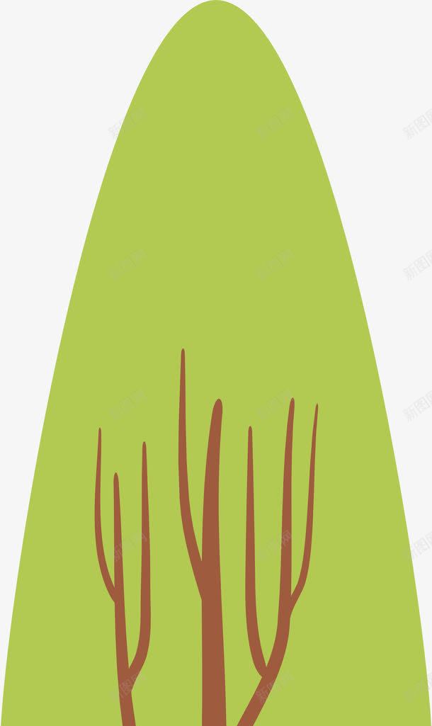 树木简笔画png免抠素材_新图网 https://ixintu.com 保护环境 卡通树木 手绘树木 树木简笔画 植树 环境 绿化