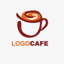醇厚香甜咖啡厅logo牛奶图标高清图片