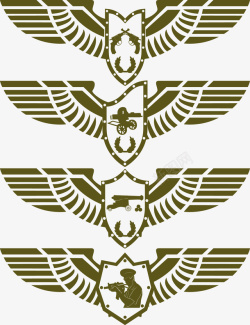 黄褐色边黄褐色翅膀logo图标高清图片