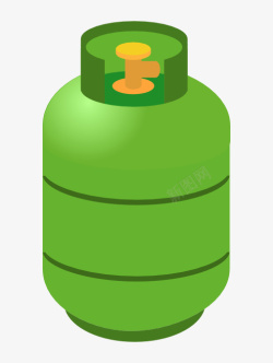 绿色煤气罐素材