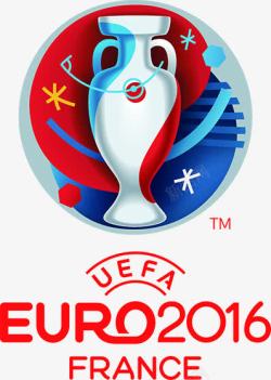 2016欧洲杯红色标志素材