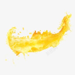 金黄色果汁金黄色果汁飞溅高清图片