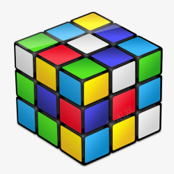 五颜六色的方块鲁比克方块高清图片