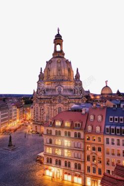 夜色城堡德国德累斯顿建筑风景高清图片