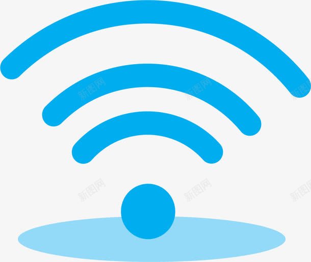 蓝色阴影wifi信号格图标png_新图网 https://ixintu.com WIFI信号格 wifi wifi信号 信号格 无线网信号 普通 蓝色 阴影