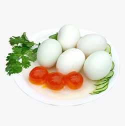 瓜片海鸭蛋和蛋黄高清图片