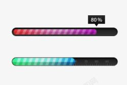 经验进度条彩色进度条高清图片