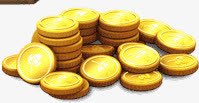 金币元素财宝png免抠素材_新图网 https://ixintu.com 卡通金币 卡通钱币 财宝 财富 金子 金币元素 金融