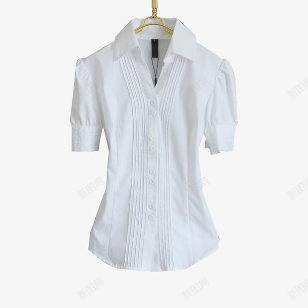 现代化时尚简洁大方白色衬衫png免抠素材_新图网 https://ixintu.com 时尚感 现代化 白衬衣 白衬衫 简洁