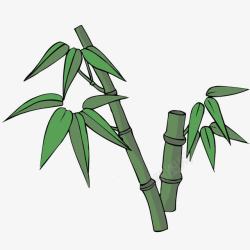 竹叶素描竹子竹子图标高清图片