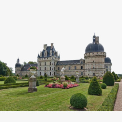 宏伟法国城堡素材