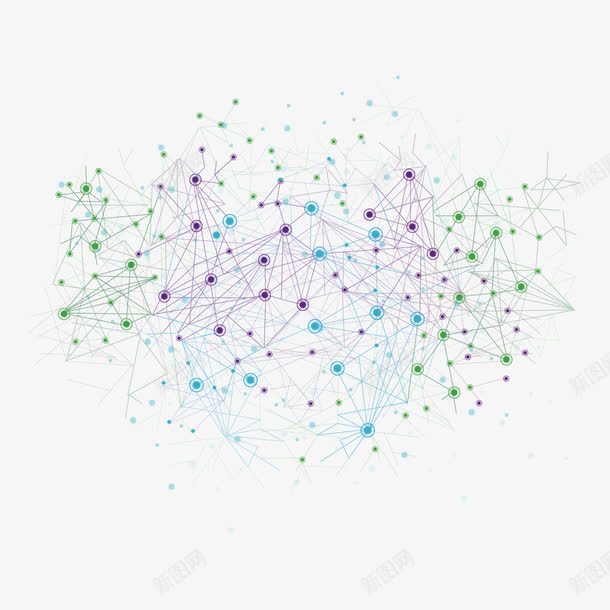 圆点和连接线png免抠素材_新图网 https://ixintu.com 交叉线 圆点 连接线