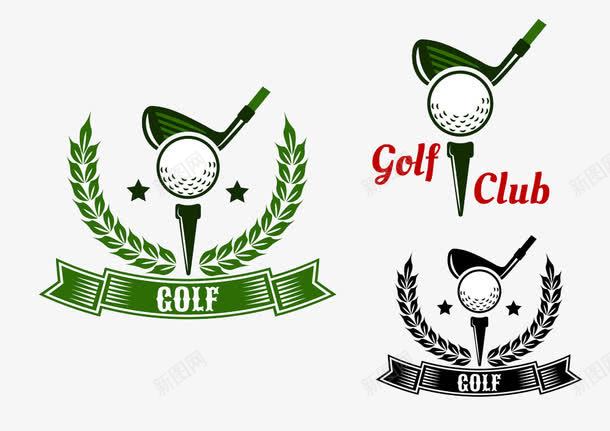 高尔夫球俱乐部图标png_新图网 https://ixintu.com 体育运动图标 体育项目 运动人员剪影