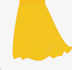 黄色裙子黄色裙子矢量图高清图片