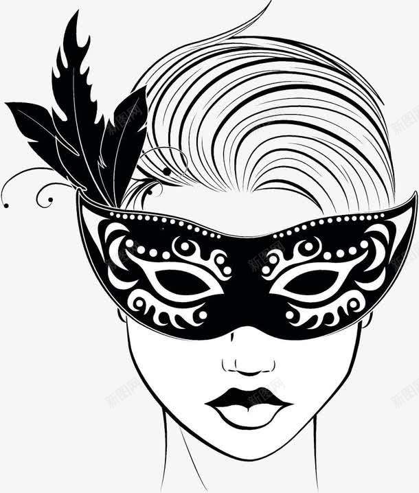 戴面具的女士png免抠素材_新图网 https://ixintu.com 不让知道的 戴面具的女人 神秘人 神秘的 神秘面纱 羽毛面罩 蒙脸 蒙面 遮住脸部 遮脸 面具 面罩