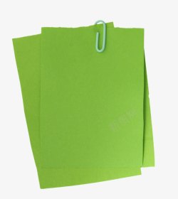 文具贴纸绿色便签纸高清图片